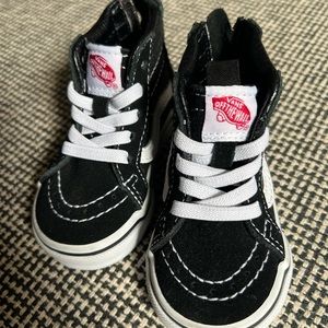 Infant baby high top Vans shoes